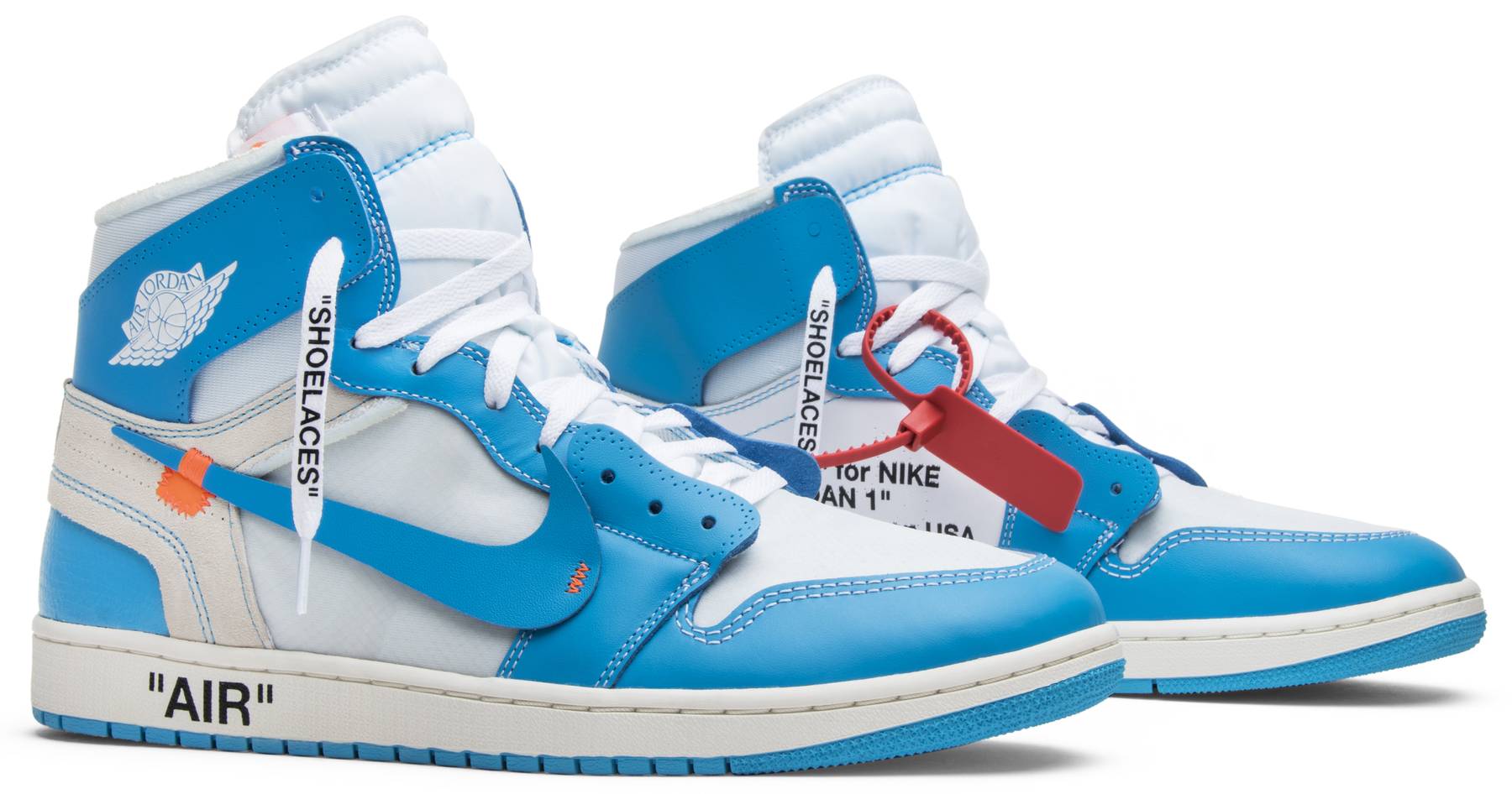 Air Jordan 1 x Off-White NRG Off White - UNC Mens - AQ0818-148