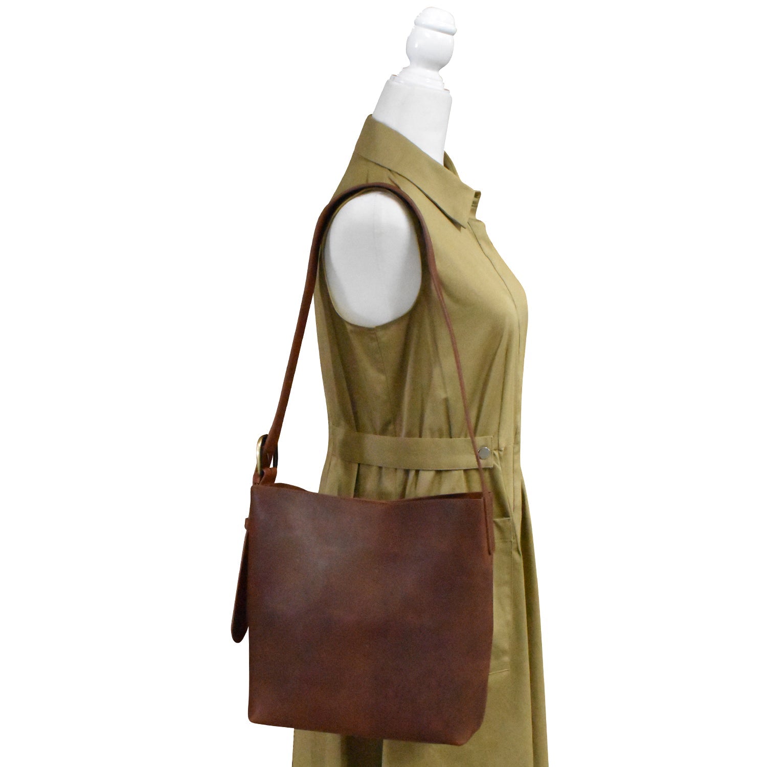 UNLINED OPEN TOP HOBO