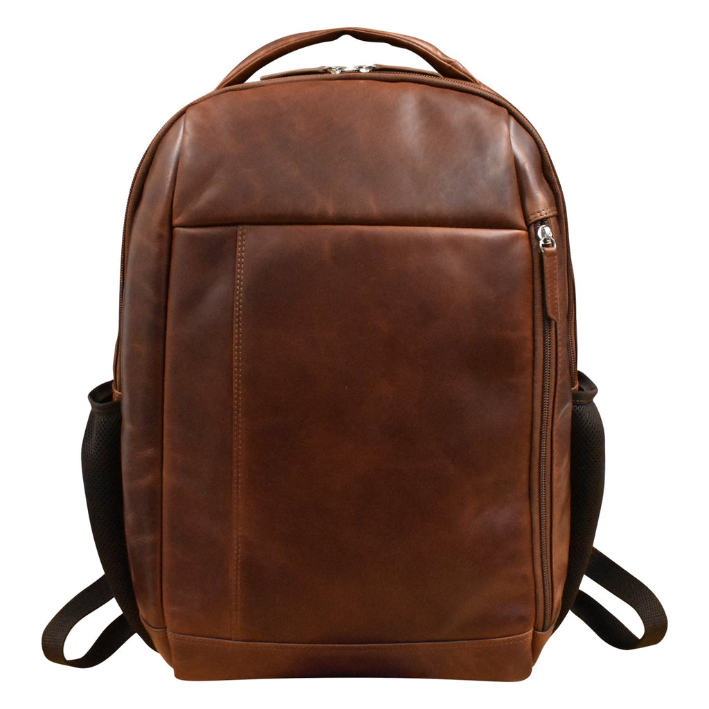 Leather Laptop Backpack