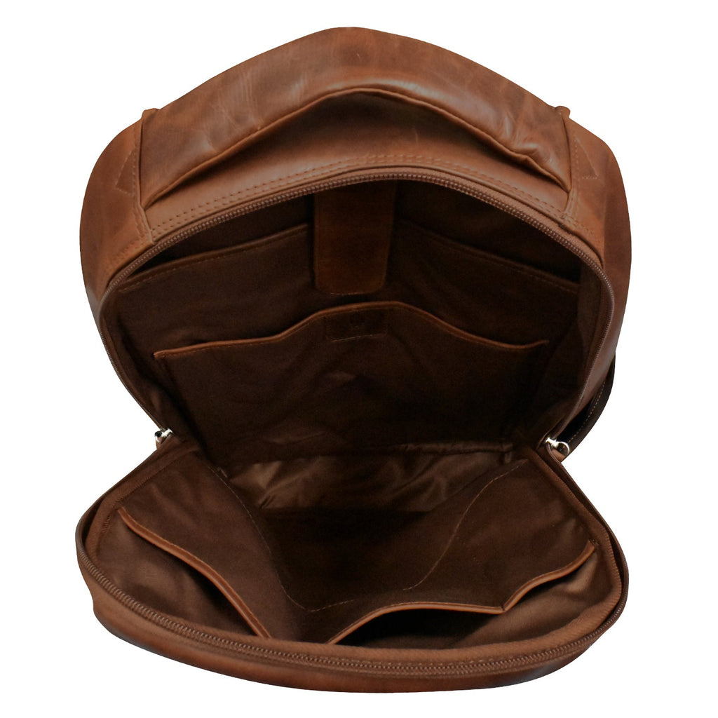 Leather Laptop Backpack