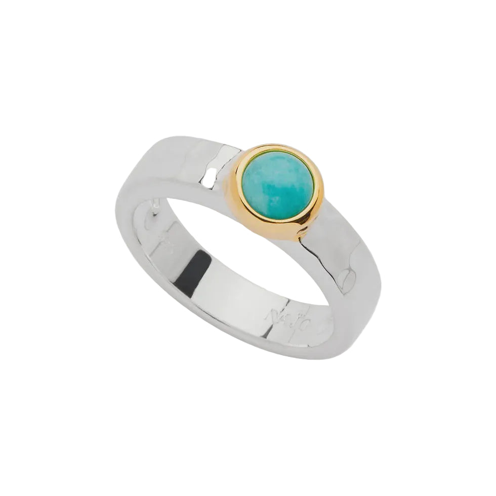 Solace Two-Tone Amazonite Ring