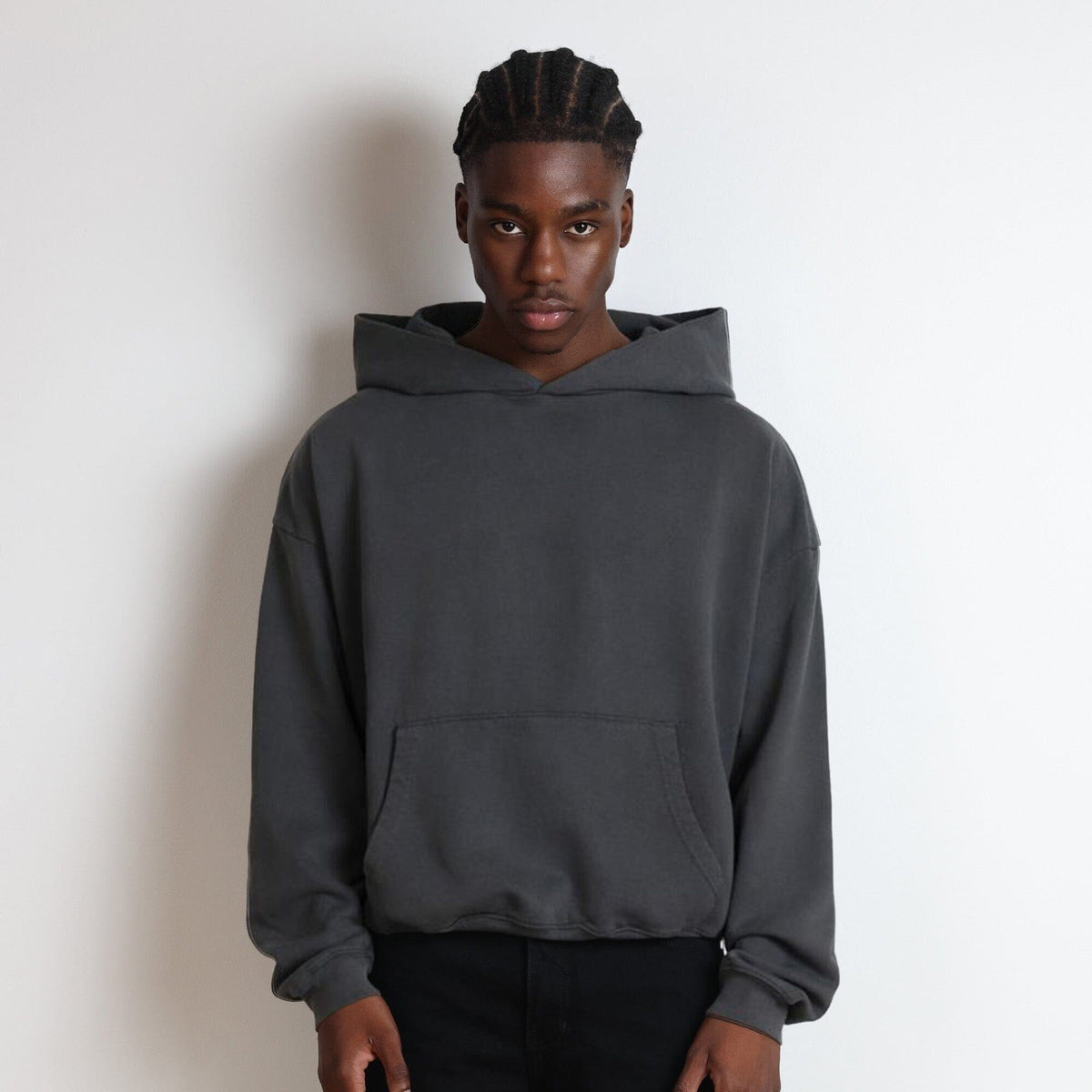 Bleecker Cinched Crop Hoodie | Relaxed. Drop-Shoulder