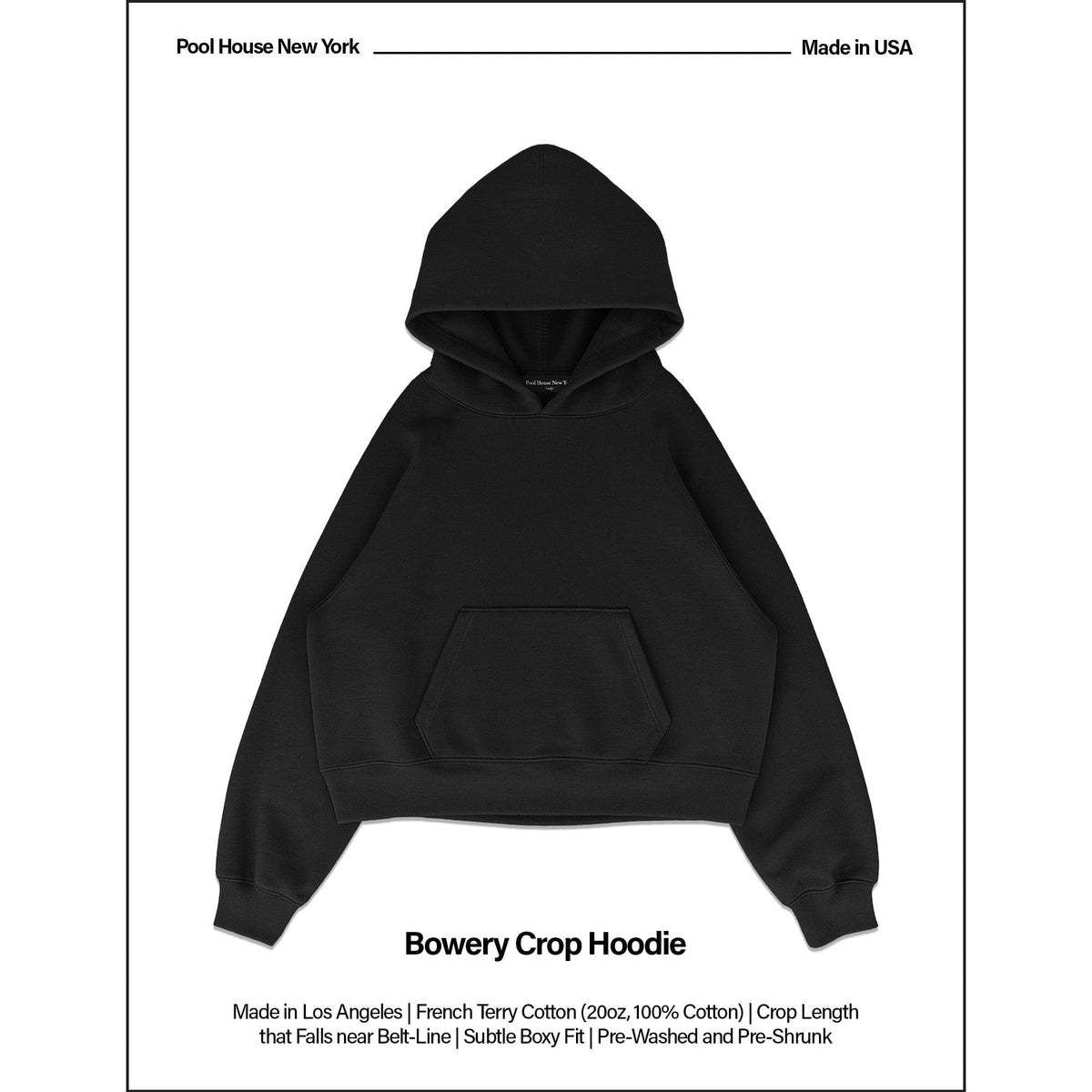 The Bowery Crop Hoodie